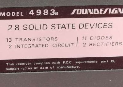 Soundesign AM-FM Stereo Radio 8Track Stereo Player 4983b - cartridge-kazettas-radios-magno-147a_8_big